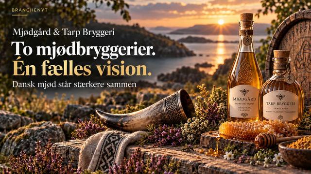 Mjødgård og Tarp Bryggeri går sammen: To mjødbryggerier, én fælles vision