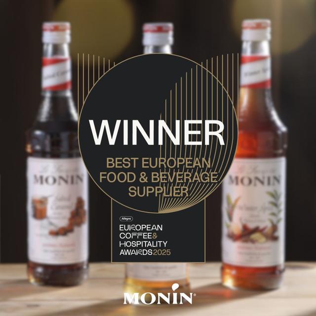 MONIN vinder “Best European Food & Beverage Supplier 2025” – en markant sejr for kaffe- og cocktailscenen