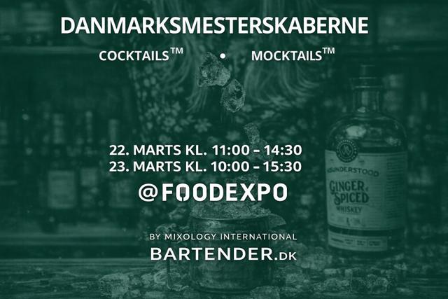 Danmarksmesterskaberne i Cocktails™ & Mocktails™ 2026 vender tilbage på FoodExpo
