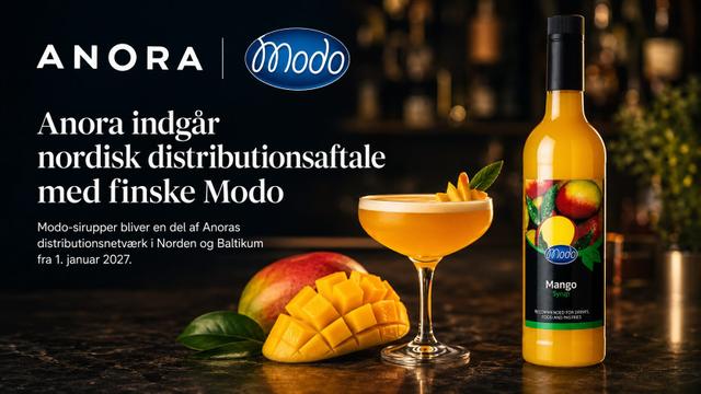 Anora overtager distributionen af Modo i Norden og Baltikum
