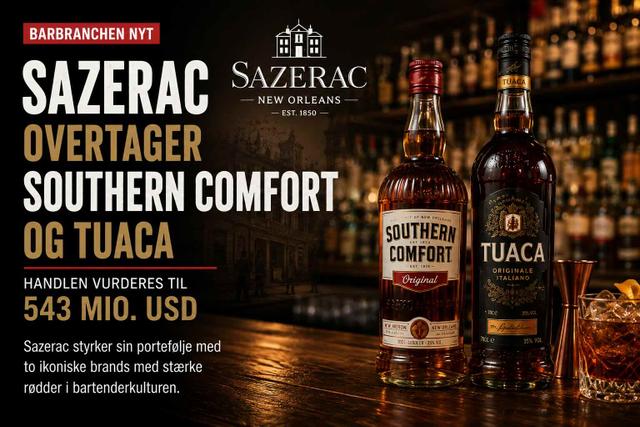 Sazerac overtager Southern Comfort og Tuaca i milliardhandel